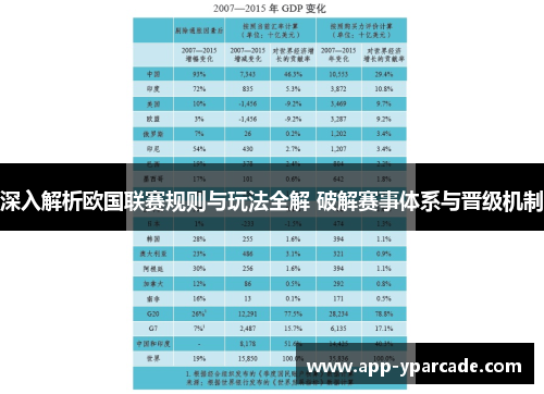 深入解析欧国联赛规则与玩法全解 破解赛事体系与晋级机制 深入解析欧国联赛规则与玩法全解 破解赛事体系与晋级机制